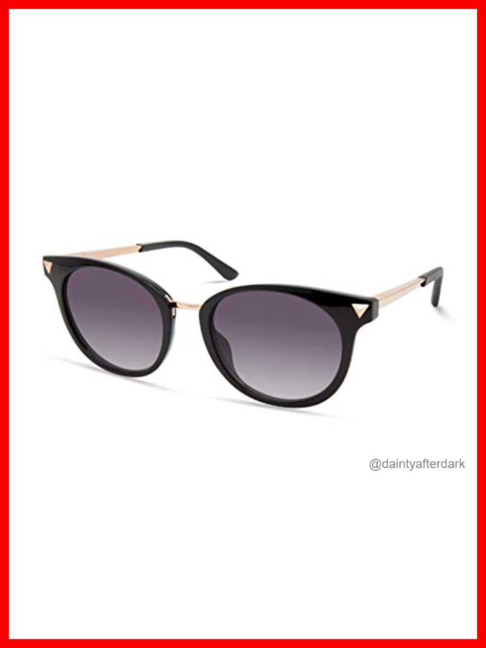 GUESS Womens Stud Accent Round Sunglasses Gradient Lenses UV Protection